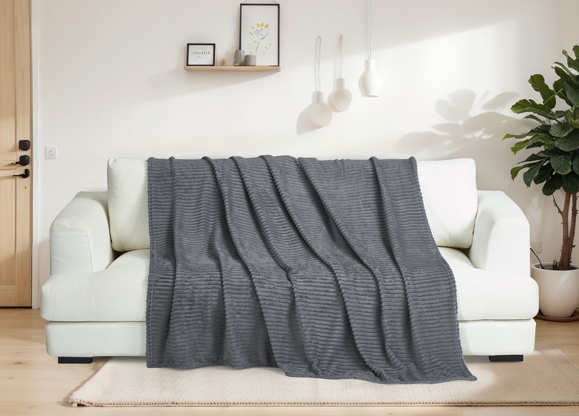 Serra 180x220 Antrasit Koltuk Örtüsü