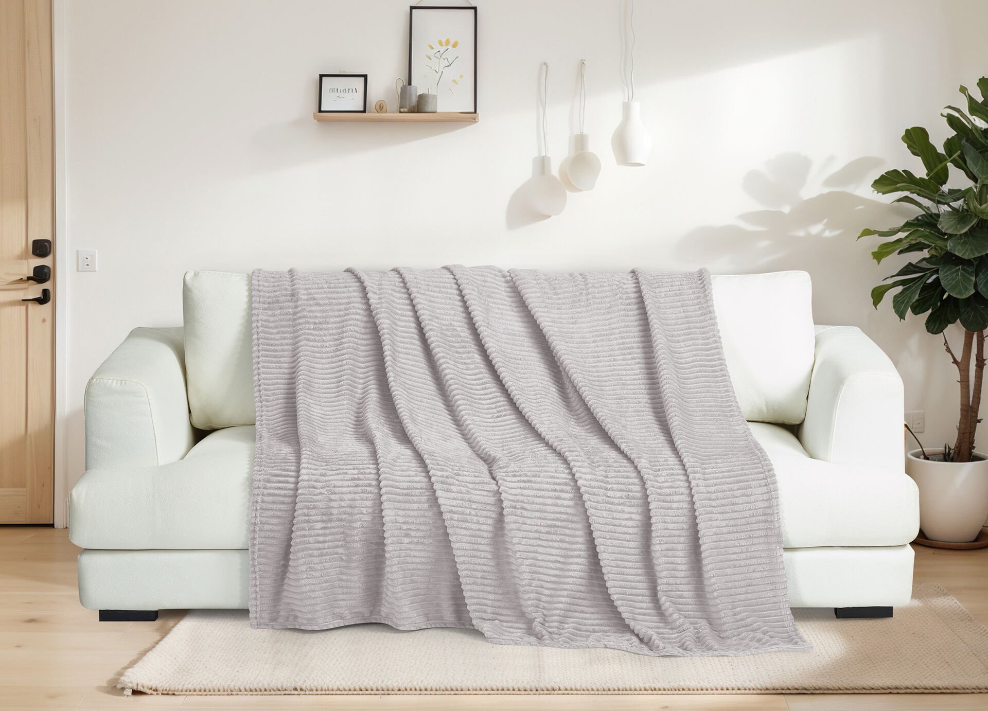 Serra 180x220 Gri Koltuk Örtüsü