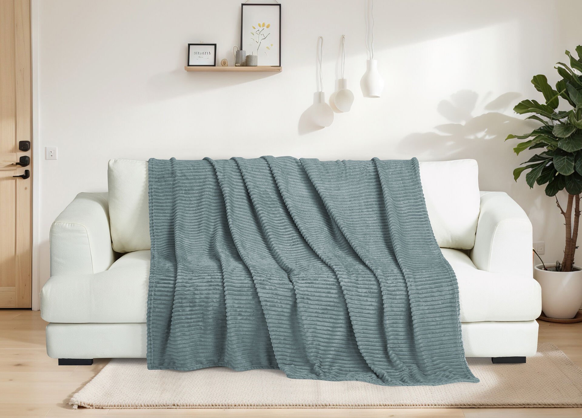 Serra 180x220 Mavi Koltuk Örtüsü