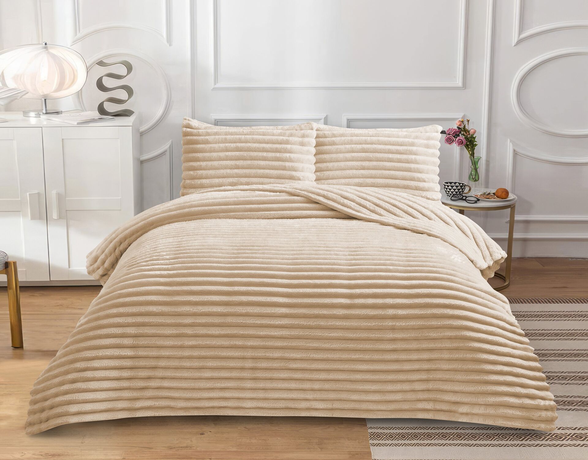 Serra Çift Kişilik Vizon Yatak Örtüsü