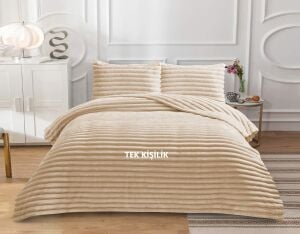 Serra Tek Kişilik Vizon Yatak Örtüsü