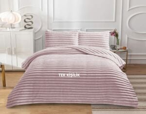 Serra Tek Kişilik Pudra Yatak Örtüsü